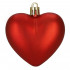 Set globuri decorative in forma de inima, 16 bucati, plastic, 4-7 cm, rosu [4]