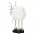 Figurina Craciun, Ren alb cu fular, inaltime 48cm [11]