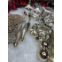 Set globuri si decoratiuni de Craciun, 70 piese, diverse dimensiuni, auriu si crem [40]