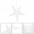 Stea decorativa 3D din hartie ajurata, 60cm, alba [12]