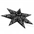 Stea decorativa 3D din hartie si pasla ajurata, 50cm, neagra [10]