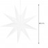 Stea decorativa 3D din hartie, cu 9 colturi, 60cm, alba [10]