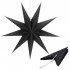 Stea decorativa 3D din hartie, cu 9 colturi, 60cm, neagra [4]