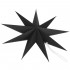 Stea decorativa 3D din hartie, cu 9 colturi, 60cm, neagra [9]