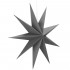 Stea decorativa 3D din hartie, cu 9 colturi, 60cm, argintie [12]
