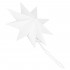 Stea decorativa 3D din hartie, cu 9 colturi, 30cm, alba [2]