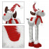 Figurina Craciun, Ren, picioare telescopice, iluminare LED, inaltime reglabila 64-85cm [9]
