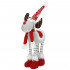 Figurina Craciun, Ren, picioare telescopice, iluminare LED, 61cm [12]