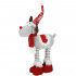 Figurina Craciun, Ren, picioare telescopice, iluminare LED, 61cm [15]
