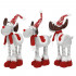 Figurina Craciun, Ren, picioare telescopice, iluminare LED, 61cm [22]