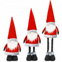 Figurina Craciun, Spiridus, picioare telescopice, inaltime extensibila 67-95cm