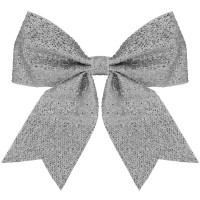 Funda decorativa pentru bradul de Craciun, 20x22cm, argintiu