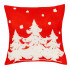 Set 4 fete de perna decorative, 40x40 cm, motive de Craciun, rosu alb [16]