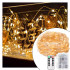 Instalatie lumina decorativa cu 100 LED-uri, 10m, alimentare baterii, telecomanda, iluminare galbena [6]
