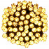 (DL) Instalatie lumini de exterior pentru gradina, 9 metri, 120 LED-uri forma cristal, cu baterii, galben [8]