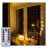 Perdea luminoasa 300 LED-uri, 3m, pentru interior/exterior, telecomanda, iluminare galbena [13]