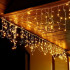 (DL) Ghirlanda luminoasa tip perdea 200 LED-uri, 8m, pentru interior/exterior, iluminare galbena [6]