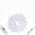 Ghirlanda luminoasa tip perdea 300 LED-uri, 12m, pentru interior/exterior, cu flash, iluminare alba [11]