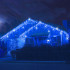 (DL) Ghirlanda luminoasa tip perdea cu flash 500 LED-uri, 20m, pentru interior/exterior, iluminare albastra [4]