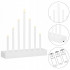 Lumanari decorative de Craciun, 7 becuri tip LED, culoare argintiu [9]