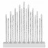 Lumanari decorative de Craciun, 17 becuri tip LED, culoare argintiu [6]