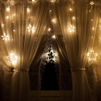 (DL) Instalatie lumina tip perdea cu 92 LED-uri, 2m, pentru interior/exterior, stelute iluminare alba (DL) Instalatie lumina tip perdea cu 92 LED-uri, 2m, pentru interior/exterior, stelute iluminare alba