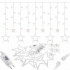 (DL) Instalatie lumina tip perdea cu 138 LED-uri, 2m, pentru interior/exterior, stelute iluminare alba [2]