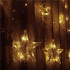 (DL) Instalatie lumina tip perdea cu 138 LED-uri, 2m, pentru interior/exterior, stelute iluminare alb cald [14]