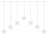 (DL) Ghirlanda luminoasa tip perdea cu stelute 72 LED-uri, 2m, pentru interior/exterior, iluminare alb [4]