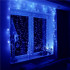Ghirlanda luminoasa tip perdea 300 LED-uri, 3x3m, pentru interior, alimentare USB, albastru [3]