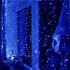 Ghirlanda luminoasa tip perdea 300 LED-uri, 3x3m, pentru interior, alimentare USB, albastru [4]