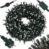 Ghirlanda luminoasa tip perdea Premium 300 LED-uri, 14,5m, 18Wati, interior/exterior, cu flash, alb rece [12]