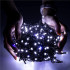 Ghirlanda luminoasa tip perdea Premium 500 LED-uri, 22,5m, 30Wati, interior/exterior, cu flash, alb rece [14]