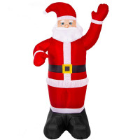 Figurina Mos Craciun, gonflabila, cu iluminare LED, umflare automata, 240cm Figurina Mos Craciun, gonflabila, cu iluminare LED, umflare automata, 240cm