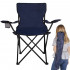 Scaun pliabil camping sau pescuit Sersimo, cu suport pahar, albastru inchis [11]
