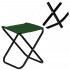 Scaun pliabil pentru camping sau pescuit, cadru metalic, maxim 100 kg, 26x26x34 cm, verde [13]