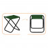 Scaun pliabil pentru camping sau pescuit, cadru metalic, maxim 100 kg, 26x26x34 cm, verde [16]
