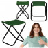 Scaun pliabil pentru camping sau pescuit, cadru metalic, maxim 100 kg, 26x26x34 cm, verde [6]