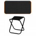 Scaun pliabil pentru camping sau pescuit, cadru metalic, maxim 100 kg, 26x26x34 cm, negru [7]