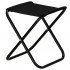 Scaun pliabil pentru camping sau pescuit, cadru metalic, maxim 100 kg, 26x26x34 cm, negru [8]