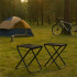 Scaun pliabil pentru camping sau pescuit, cadru metalic, maxim 100 kg, 26x26x34 cm, negru [11]