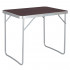 Masa camping pliabila cu cadru din aluminiu, blat MDF, 70x50x60cm, maro [18]