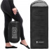 Sac de dormit tip mumie, cu geanta de transport, 210x73cm, 8-20grade, culoare negru [4]