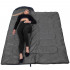 Sac de dormit tip mumie, cu geanta de transport, 210x73cm, 8-20grade, culoare gri [20]