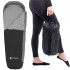 Sac de dormit tip mumie, cu geanta de transport, 210x80cm, 0-10grade, culoare negru gri [20]