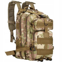 Rucsac militar pentru drumetie, impermeabil, ultra usor, 4 compartimente, culoare camuflaj