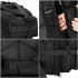 Rucsac militar pentru drumetie, impermeabil, ultra usor, 4 compartimente, culoare negru [19]