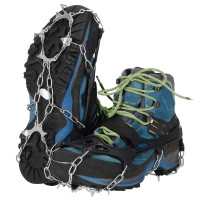 Crampoane de gheata cu 8 dinti pentru drumetii, din otel, set 2 bucati, marime L (41-45) Crampoane de gheata cu 8 dinti pentru drumetii, din otel, set 2 bucati, marime L (41-45)