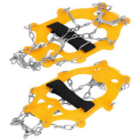 Crampoane antiderapante pentru incaltaminte, marimea M 36-40, cu 8 pini, otel si TPE, galben Crampoane antiderapante pentru incaltaminte, marimea M 36-40, cu 8 pini, otel si TPE, galben