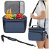 Geanta termoizolanta pentru plaja sau picnic, 11 L, pliabila, 27x19x20,5 cm, albastru [2]